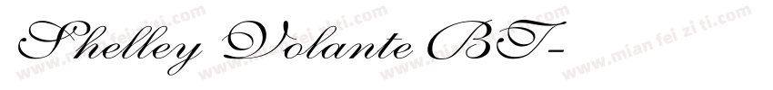 Shelley Volante BT字体转换
